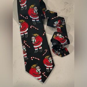 Hallmark “Speical Ties” Santa 100% Polyester Great Condition